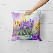 Load image into Gallery viewer, Lavender in Watercolor Throw Pillow