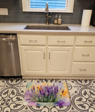 Load image into Gallery viewer, Lavender in Watercolor Memory Foam Kitchen Mat