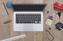 Load image into Gallery viewer, Lavender in Watercolor Sticky Note Holder- Refiilable Desk Accessory Note Pad