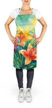 Load image into Gallery viewer, Lilies in Watercolor Apron – Artist-Designed Kitchen, BBQ &amp; Craft Apron