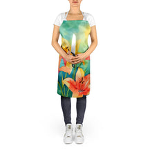 Load image into Gallery viewer, Lilies in Watercolor Apron – Artist-Designed Kitchen, BBQ &amp; Craft Apron
