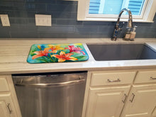 Load image into Gallery viewer, Lilies in Watercolor Dish Drying Mat