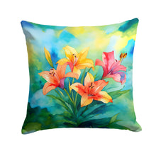 Load image into Gallery viewer, Lilies in Watercolor Throw Pillow