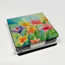 Load image into Gallery viewer, Lilies in Watercolor PU Leather Note Paper Holder