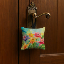 Load image into Gallery viewer, Lilies in Watercolor Hanging Square Fabric Ornament 3.5 × 3.5