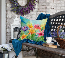 Load image into Gallery viewer, Lilies in Watercolor Throw Pillow