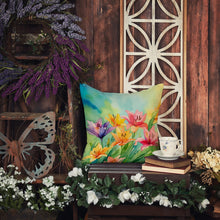 Load image into Gallery viewer, Lilies in Watercolor Throw Pillow