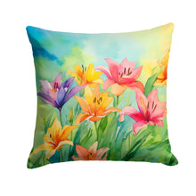 Load image into Gallery viewer, Lilies in Watercolor Throw Pillow