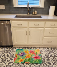 Load image into Gallery viewer, Lilies in Watercolor Memory Foam Kitchen Mat