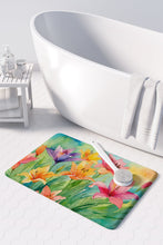 Load image into Gallery viewer, Lilies in Watercolor Memory Foam Kitchen Mat