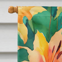Load image into Gallery viewer, Lilies in Watercolor House Flag