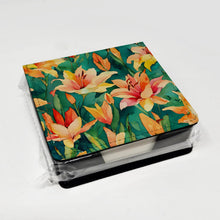 Load image into Gallery viewer, Lilies in Watercolor PU Leather Note Paper Holder