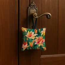 Load image into Gallery viewer, Lilies in Watercolor Hanging Square Fabric Ornament 3.5 × 3.5