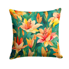 Load image into Gallery viewer, Lilies in Watercolor Throw Pillow