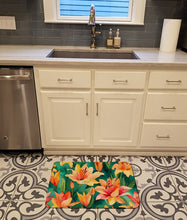 Load image into Gallery viewer, Lilies in Watercolor Memory Foam Kitchen Mat