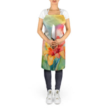 Load image into Gallery viewer, Lilies in Watercolor Apron – Artist-Designed Kitchen, BBQ &amp; Craft Apron