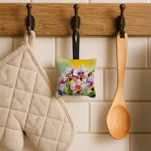 Load image into Gallery viewer, Orchids in Watercolor Hanging Square Fabric Ornament 3.5 × 3.5