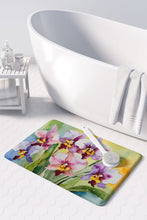 Load image into Gallery viewer, Orchids in Watercolor Memory Foam Kitchen Mat