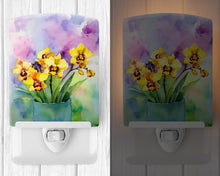 Load image into Gallery viewer, Orchids in Watercolor Ceramic Night Light