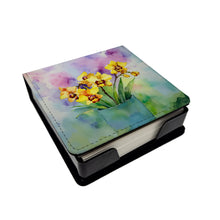 Load image into Gallery viewer, Orchids in Watercolor PU Leather Note Paper Holder