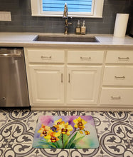 Load image into Gallery viewer, Orchids in Watercolor Memory Foam Kitchen Mat