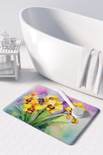Load image into Gallery viewer, Orchids in Watercolor Memory Foam Kitchen Mat