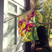 Load image into Gallery viewer, Orchids in Watercolor House Flag