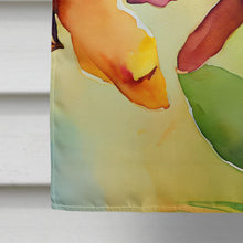 Load image into Gallery viewer, Orchids in Watercolor House Flag