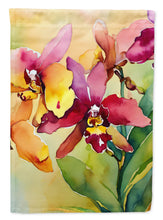 Load image into Gallery viewer, Orchids in Watercolor House Flag