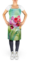 Load image into Gallery viewer, Orchids in Watercolor Apron – Artist-Designed Kitchen, BBQ &amp; Craft Apron