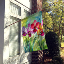 Load image into Gallery viewer, Orchids in Watercolor House Flag