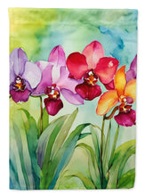 Load image into Gallery viewer, Orchids in Watercolor House Flag