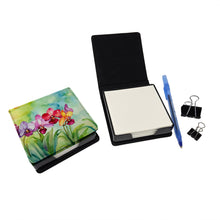 Load image into Gallery viewer, Orchids in Watercolor PU Leather Note Paper Holder