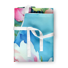 Load image into Gallery viewer, Peonies in Watercolor Apron – Artist-Designed Kitchen, BBQ &amp; Craft Apron