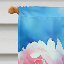 Load image into Gallery viewer, Peonies in Watercolor House Flag