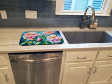 Load image into Gallery viewer, Peonies in Watercolor Dish Drying Mat