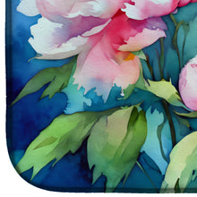Load image into Gallery viewer, Peonies in Watercolor Dish Drying Mat