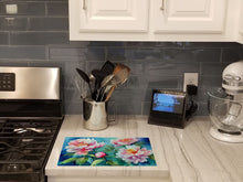 Load image into Gallery viewer, Peonies in Watercolor Glass Cutting Boards – Durable, Decorative Kitchen Art Large