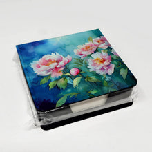 Load image into Gallery viewer, Peonies in Watercolor PU Leather Note Paper Holder