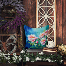 Load image into Gallery viewer, Peonies in Watercolor Throw Pillow