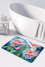 Load image into Gallery viewer, Peonies in Watercolor Memory Foam Kitchen Mat
