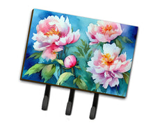 Load image into Gallery viewer, Peonies in Watercolor Leash or Key Holder