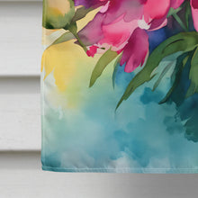 Load image into Gallery viewer, Peonies in Watercolor House Flag