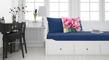 Load image into Gallery viewer, Peonies in Watercolor Fabric Standard Pillowcase – Artistic Decorative Front, White Back