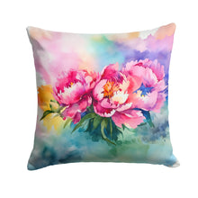 Load image into Gallery viewer, Peonies in Watercolor Throw Pillow