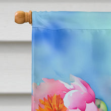 Load image into Gallery viewer, Peonies in Watercolor House Flag