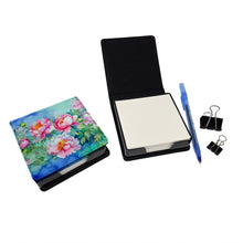 Load image into Gallery viewer, Peonies in Watercolor PU Leather Note Paper Holder
