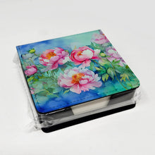 Load image into Gallery viewer, Peonies in Watercolor PU Leather Note Paper Holder