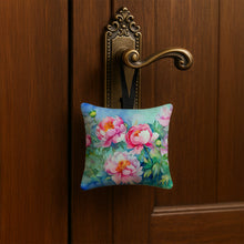 Load image into Gallery viewer, Peonies in Watercolor Hanging Square Fabric Ornament 3.5 × 3.5