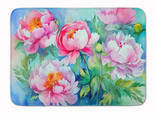 Load image into Gallery viewer, Peonies in Watercolor Memory Foam Kitchen Mat